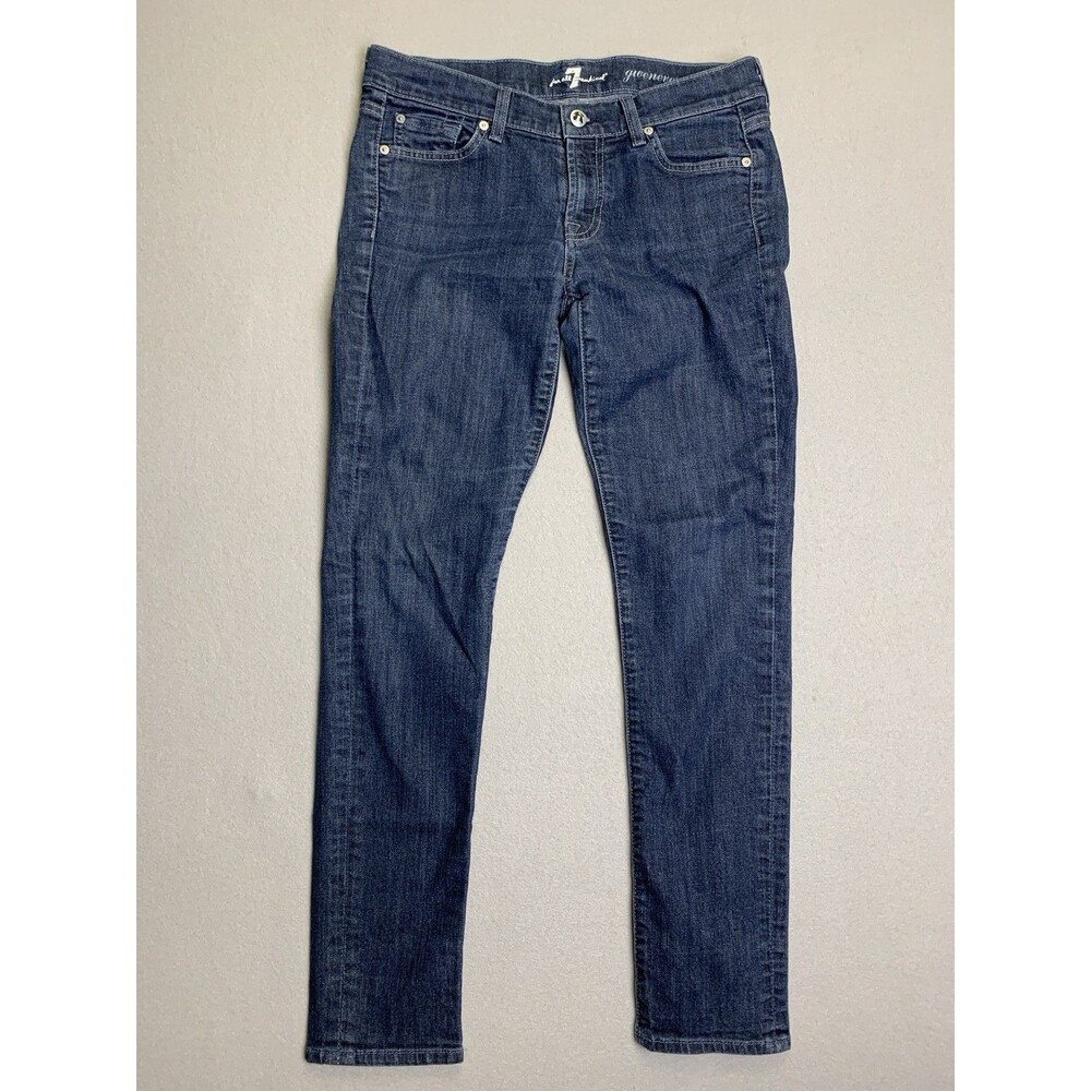 7 For All Mankind Jeans Womans Size 28 Blue  Gwenevere Stretch Preppy